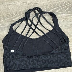 lululemon athletica Black Crisscross Sports Bra